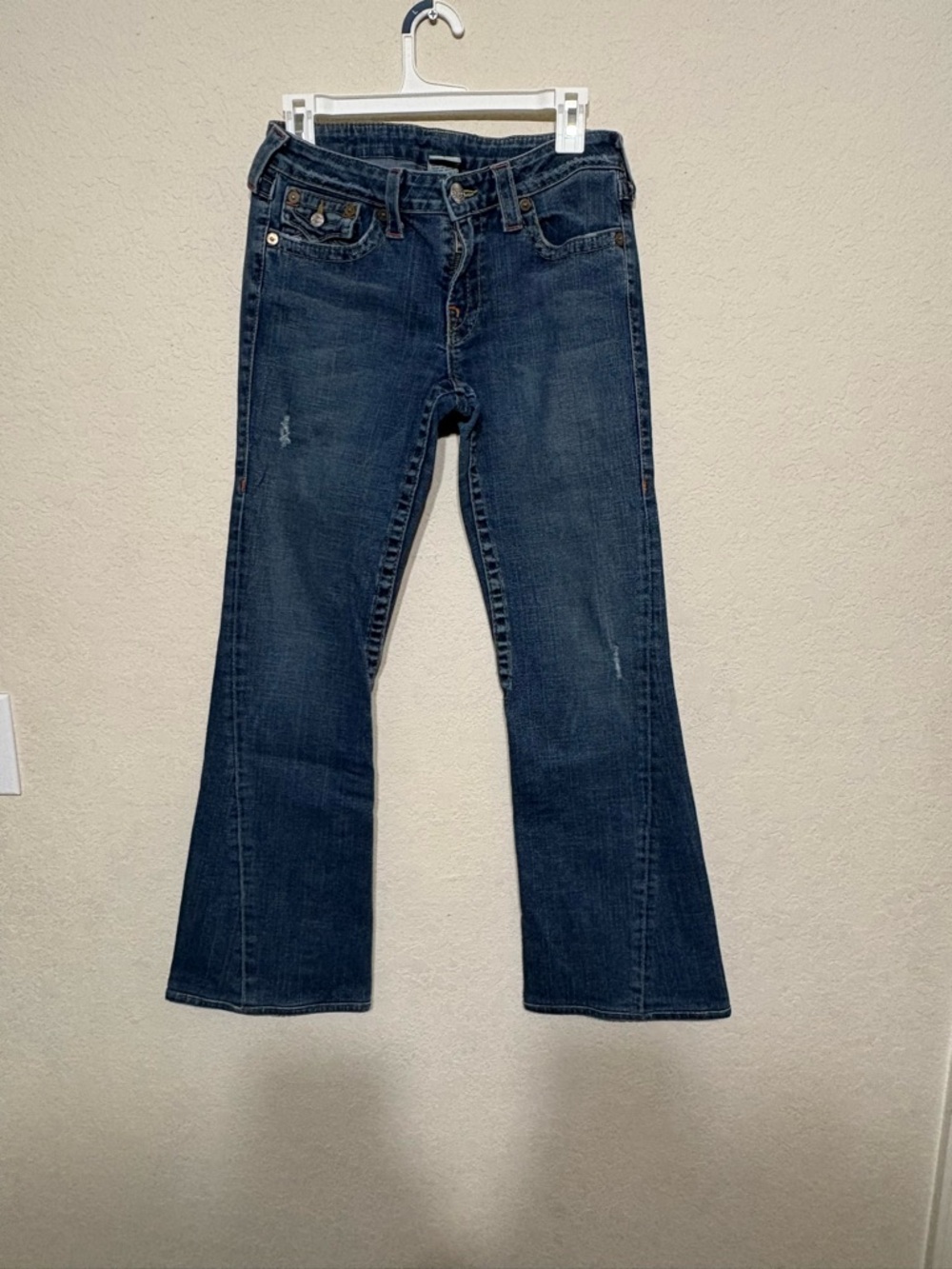 True Religion Dark Blue Flare Jeans 30x30